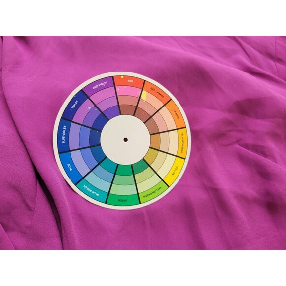 Worthington Women Top 2X Plus Asymmetric Sleeve Purple Tie Hem Keyhole PUR62E - Picture 9 of 9